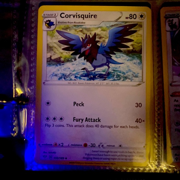 Corvisquire Pokémon Trading Card - Picture 1 of 1